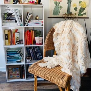 Vintage handmade soft throw blanket